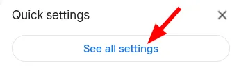 GMail all settings option